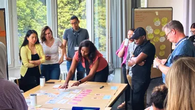 Participants at the 2024 Evaluation of Climate Change and Development Workshop in Bern, Switzerland