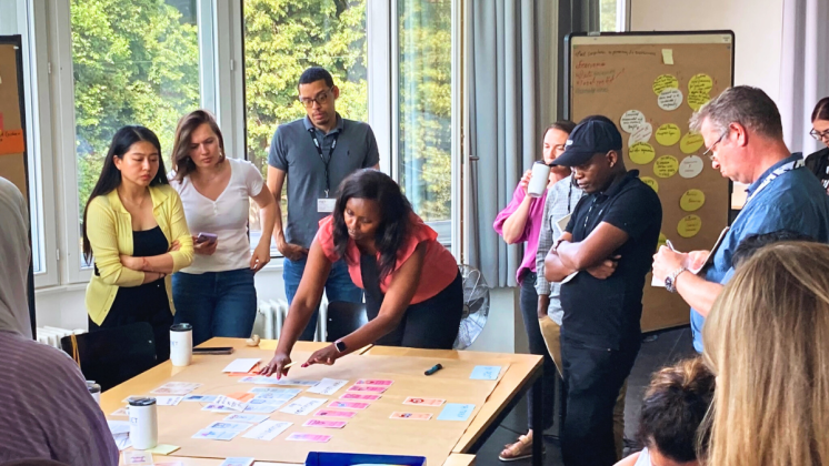 Participants at the 2024 Evaluation of Climate Change and Development Workshop in Bern, Switzerland